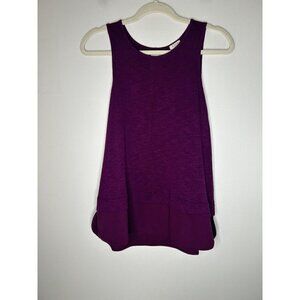 J. Crew Tank Top Women's Purple Split Back Tank Top Size Small